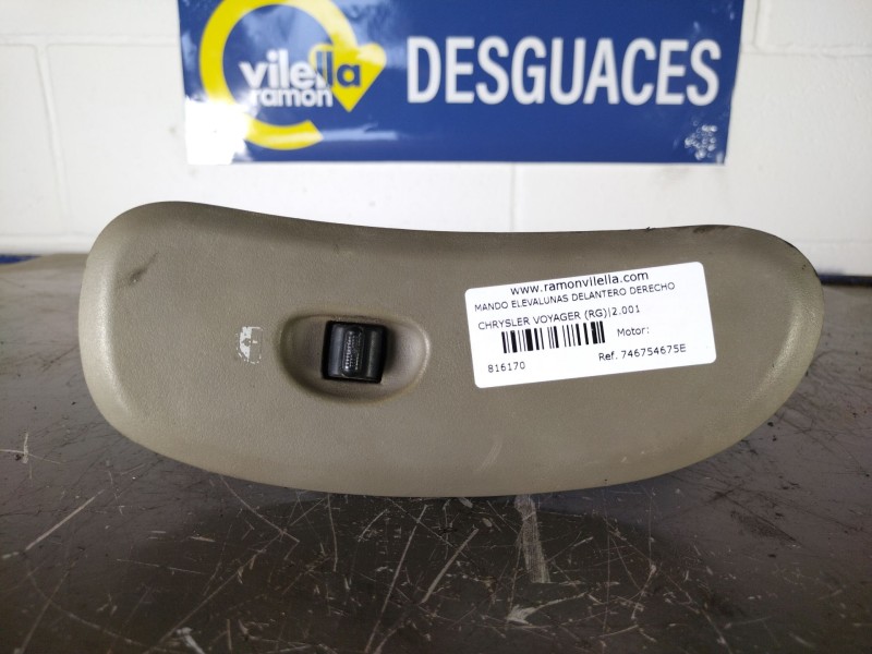 Recambio de mando elevalunas delantero derecho para chrysler voyager (rg) 2.5 crd cat referencia OEM IAM 746754675E   Recambio de mando elevalunas delantero derecho para chrysler voyager (rg) 2.5 crd cat referencia OEM IAM 746754675E
