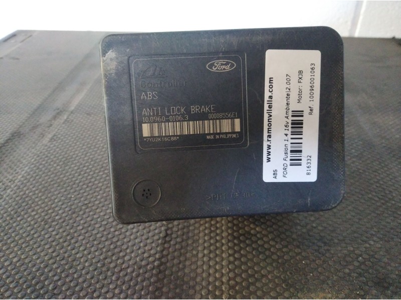 Recambio de abs para ford fusion 1.4 16v ambiente referencia OEM IAM 10096001063   Recambio de abs para ford fusion 1.4 16v ambiente referencia OEM IAM 10096001063