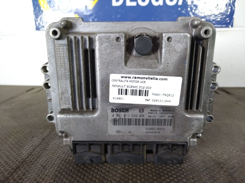 Recambio de centralita motor uce para renault scenic ii referencia OEM IAM 0281011549  