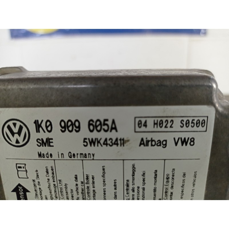 Recambio de centralita airbag para volkswagen golf v berlina (1k1) 2.0 tdi | 0.03 - ... 2.0 tdi | 0.03 - ... referencia OEM IAM 