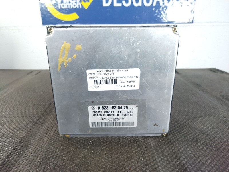 Recambio de centralita motor uce para mercedes clase s (w220) berlina 4.0 cdi 32v cat referencia OEM IAM A6281530479 00000634B0 