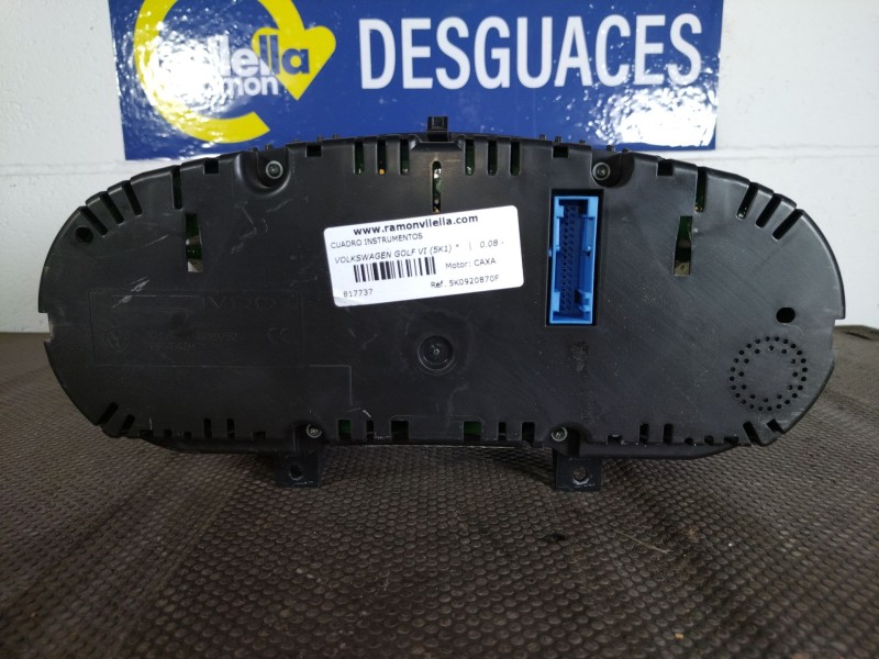 Recambio de cuadro instrumentos para volkswagen golf vi (5k1)  | 0.08 - ...  | 0.08 - ... referencia OEM IAM 5K0920870F  