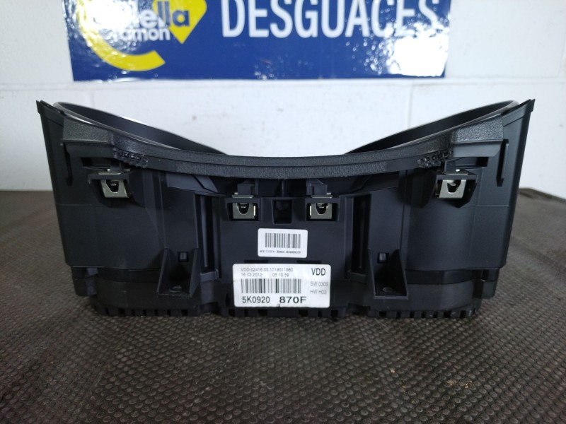 Recambio de cuadro instrumentos para volkswagen golf vi (5k1)  | 0.08 - ...  | 0.08 - ... referencia OEM IAM 5K0920870F  