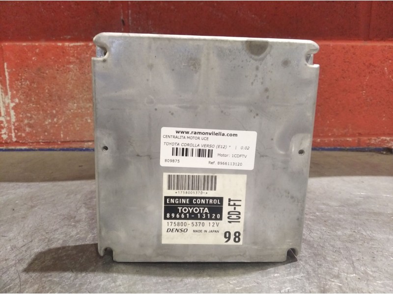 Recambio de centralita motor uce para toyota corolla verso (e12)  | 0.02 - 0.04  | 0.02 - 0.04 referencia OEM IAM 8966113120 175