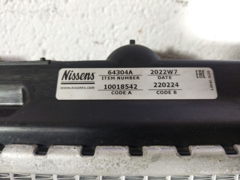 Recambio de radiador agua para rover serie 400 (rt) 420 d referencia OEM IAM 64304A  