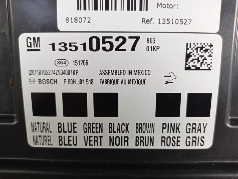 Recambio de centralita confort para opel insignia berlina  | 0.08 - ...  | 0.08 - ... referencia OEM IAM 13510527   Recambio de centralita confort para opel insignia berlina  | 0.08 - ...  | 0.08 - ... referencia OEM IAM 13510527