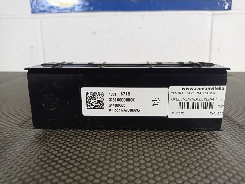 Recambio de centralita climatizador para opel insignia berlina  | 0.08 - ...  | 0.08 - ... referencia OEM IAM 13595718 544969533