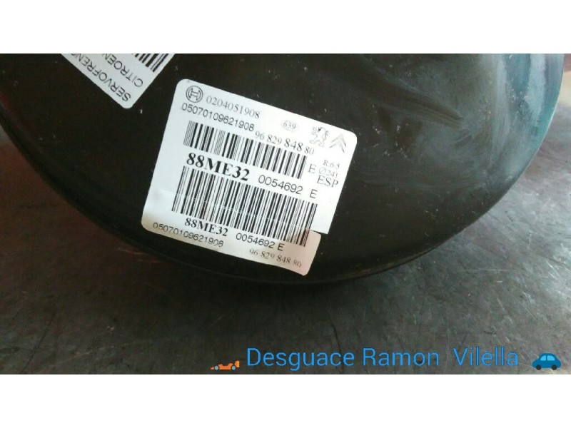 Recambio de servofreno para citroen ds3 base | 09.09 - 12.11 base | 09.09 - 12.11 referencia OEM IAM 9682984880 88ME32 