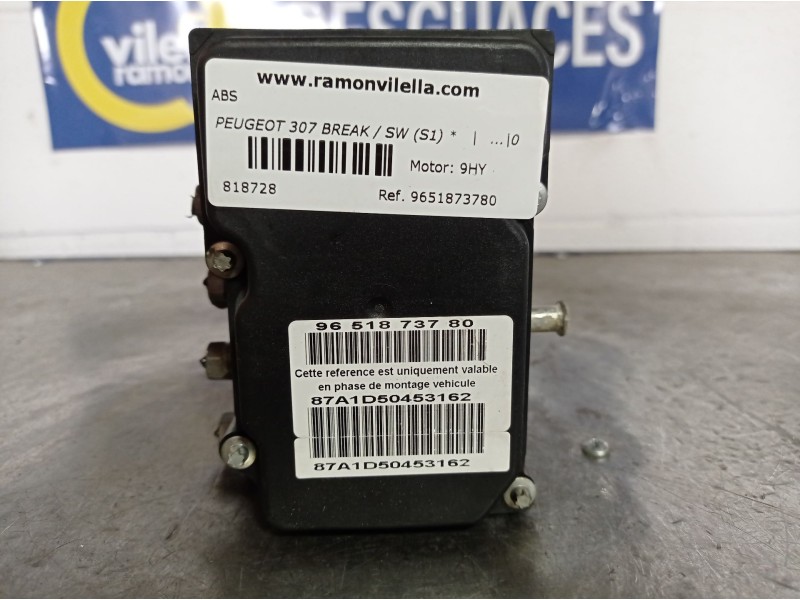 Recambio de abs para peugeot 307 break / sw (s1)  | ...  | ... referencia OEM IAM 9651873780  