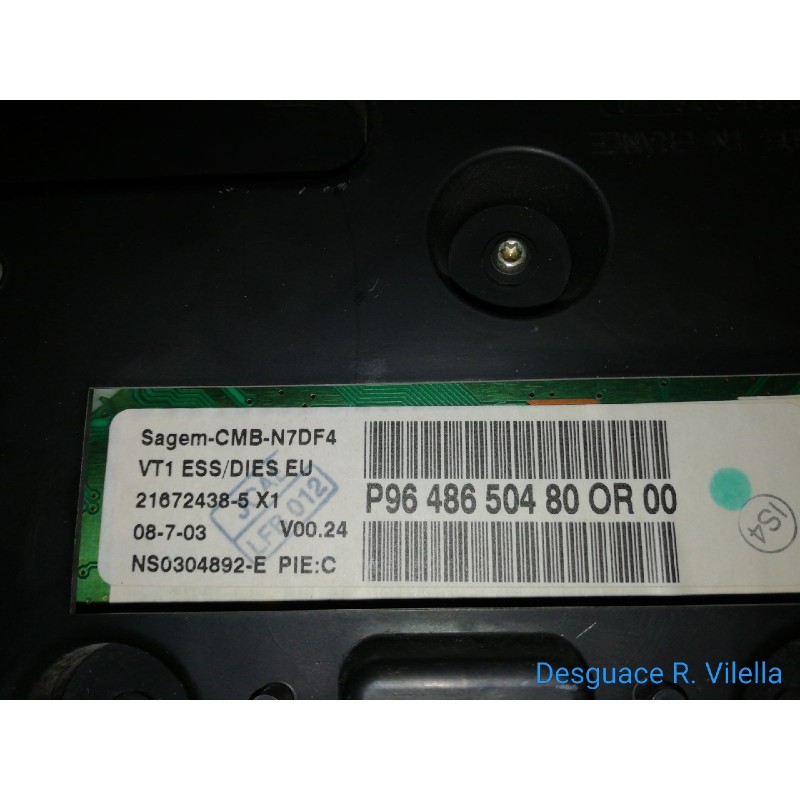 Recambio de cuadro instrumentos para citroen xsara berlina 2.0 hdi 66kw premier | 07.99 - 12.05 2.0 hdi 66kw premier | 07.99 - 1