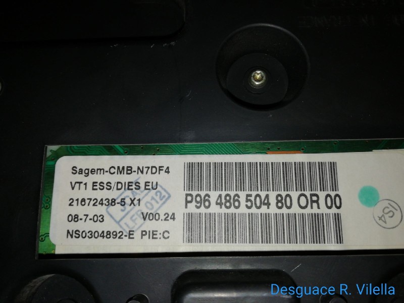 Recambio de cuadro instrumentos para citroen xsara berlina 2.0 hdi 66kw premier | 07.99 - 12.05 2.0 hdi 66kw premier | 07.99 - 1