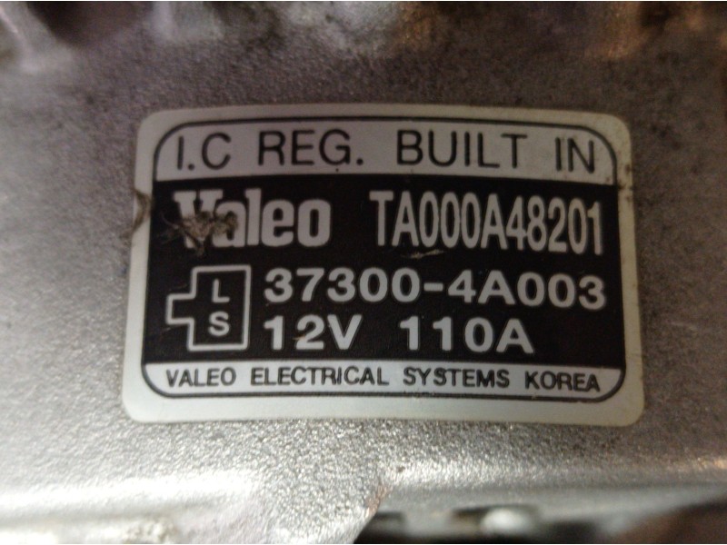 Recambio de alternador para hyundai h 1  | ...  | ... referencia OEM IAM TA000A48201 373004A003 