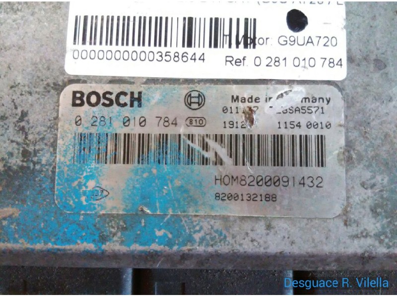 Recambio de centralita motor uce para opel movano 2.5 dti cat (g9u-a720 / lj9) | 0.98 - ... 2.5 dti cat (g9u-a720 / lj9) | 0.98 