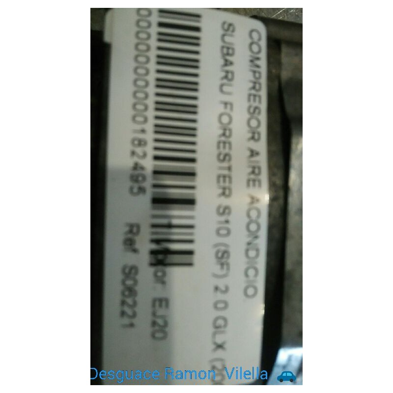 Recambio de compresor aire acondicio. para subaru forester s10 (sf) 2.0 glx (2000) | 02.00 - 12.02 2.0 glx (2000) | 02.00 - 12.0