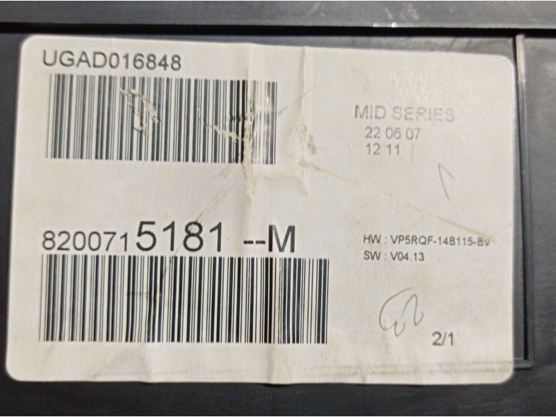 Recambio de cuadro instrumentos para renault clio iii  | 0.05 - ...  | 0.05 - ... referencia OEM IAM 8200715181M UGAD016848 