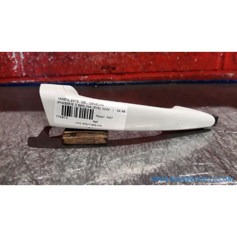 Recambio de maneta exte. delantero derecha para bmw serie 3 berlina (e46) 320d | 04.98 - 12.01 320d | 04.98 - 12.01 referencia O