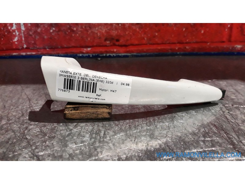 Recambio de maneta exte. delantero derecha para bmw serie 3 berlina (e46) 320d | 04.98 - 12.01 320d | 04.98 - 12.01 referencia O
