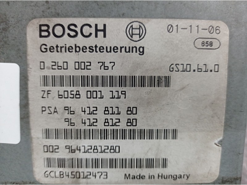 Recambio de centralita motor uce para peugeot 607 referencia OEM IAM 0260002767  