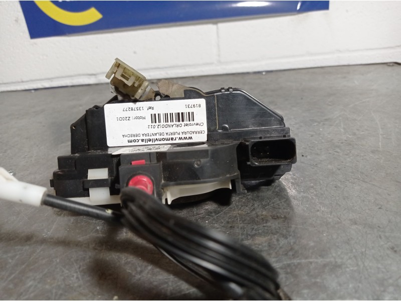 Recambio de cerradura puerta delantera derecha para chevrolet orlando ltz referencia OEM IAM 13578277   Recambio de cerradura puerta delantera derecha para chevrolet orlando ltz referencia OEM IAM 13578277