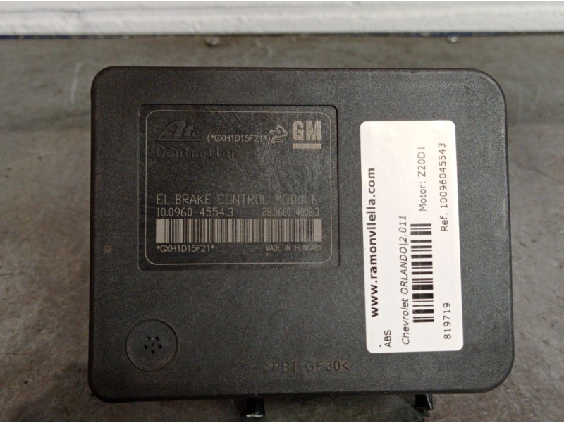 Recambio de abs para chevrolet orlando ltz referencia OEM IAM 10096045543 13349239  Recambio de abs para chevrolet orlando ltz referencia OEM IAM 10096045543 13349239