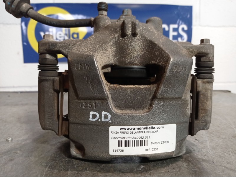 Recambio de pinza freno delantera derecha para chevrolet orlando ltz referencia OEM IAM 0251   Recambio de pinza freno delantera derecha para chevrolet orlando ltz referencia OEM IAM 0251