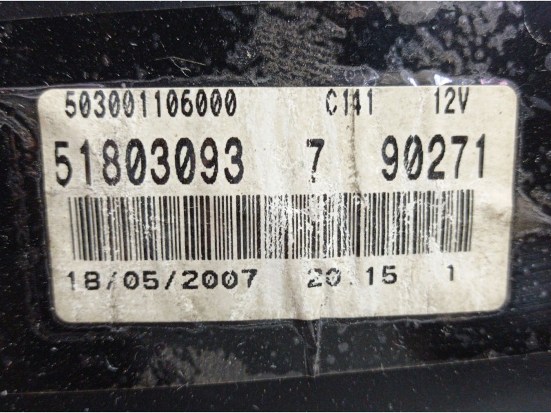 Recambio de cuadro instrumentos para fiat grande punto (199)  | 0.05 - ...  | 0.05 - ... referencia OEM IAM 51803093 50300110600 Recambio de cuadro instrumentos para fiat grande punto (199)  | 0.05 - ...  | 0.05 - ... referencia OEM IAM 51803093 50300110600