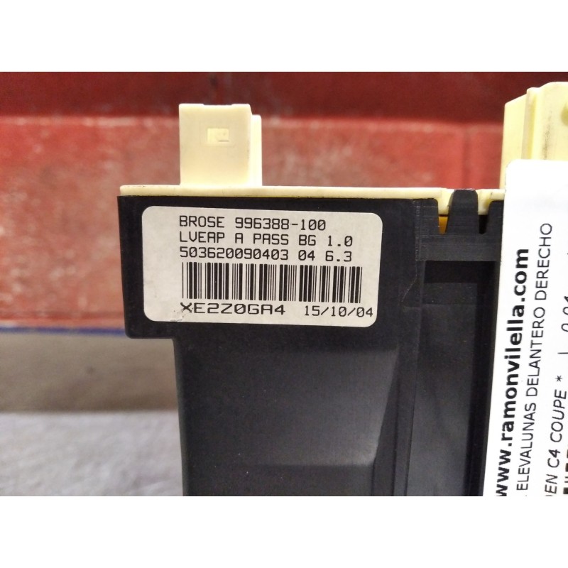 Recambio de motor elevalunas delantero derecho para citroen c4 coupe  | 0.04 - ...  | 0.04 - ... referencia OEM IAM 996388100  