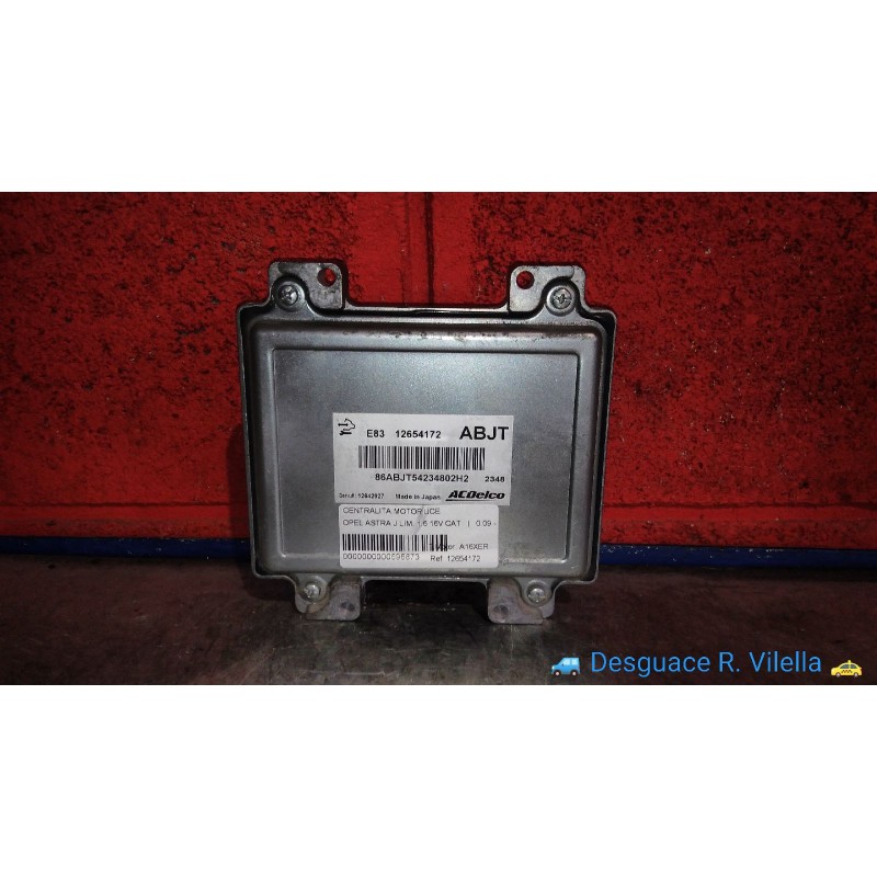 Recambio de centralita motor uce para opel astra j lim. 1.6 16v cat | 0.09 - ... 1.6 16v cat | 0.09 - ... referencia OEM IAM 126