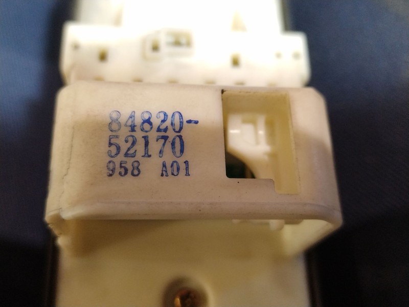 Recambio de mando elevalunas delantero izquierdo para toyota yaris verso (ncp2/nlp2)  | 0.99 - 0.05  | 0.99 - 0.05 referencia OE