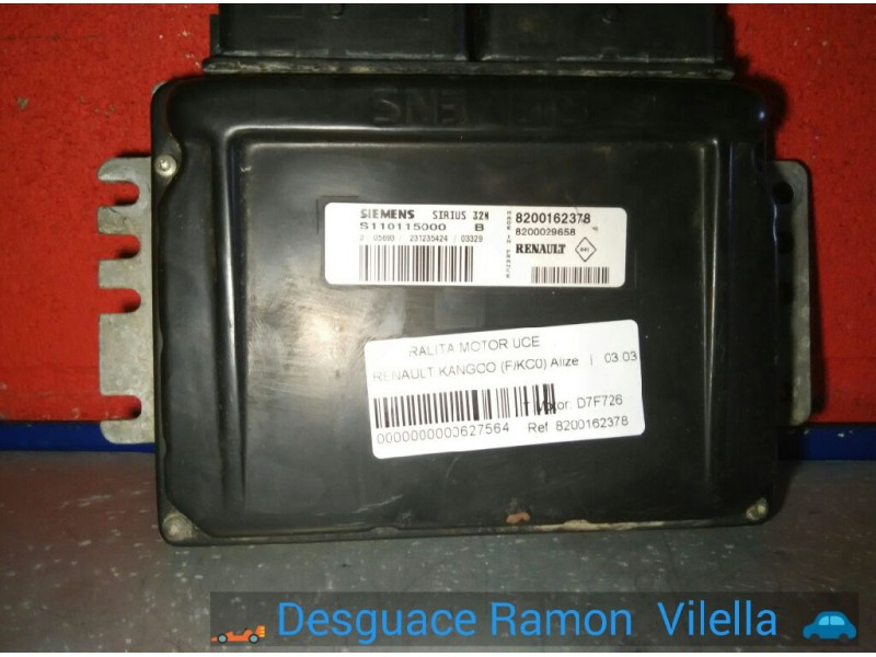 Recambio de centralita motor uce para renault kangoo (f/kc0) alize | 03.03 - ... alize | 03.03 - ... referencia OEM IAM 82001623