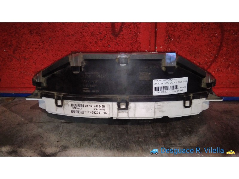 Recambio de cuadro instrumentos para volvo s80 berlina 2.9 | 05.98 - 12.99 2.9 | 05.98 - 12.99 referencia OEM IAM 9472449 692941