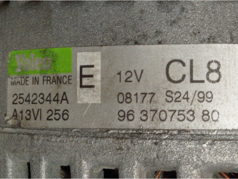 Recambio de alternador para citroen saxo 1.4 referencia OEM IAM A13VI256 9637075380 CL8