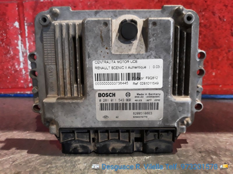 Recambio de centralita motor uce para renault scenic ii authentique | 0.03 - ... authentique | 0.03 - ... referencia OEM IAM 028