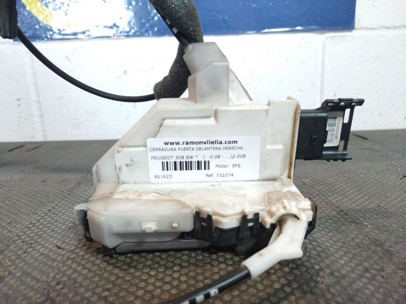 Recambio de cerradura puerta delantera derecha para peugeot 308 sw  | 0.08 - ...  | 0.08 - ... referencia OEM IAM 732074  
