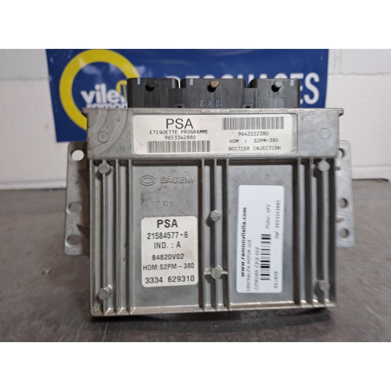 Recambio de centralita motor uce para citroen c3 1.4 collection referencia OEM IAM 9653342880 9642222380 