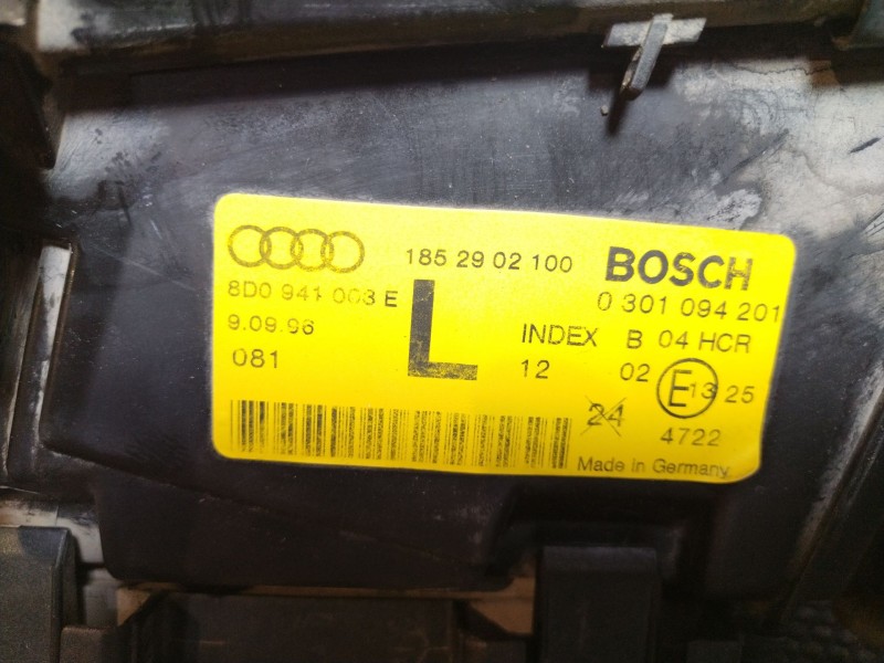 Recambio de faro izquierdo para audi a4 avant (b5) 1.9 tdi referencia OEM IAM 8D0941003E 0301094201 