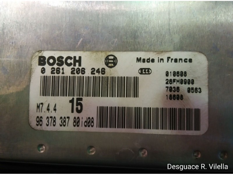 Recambio de centralita motor uce para peugeot 106 (s2) kid | 02.96 - ... kid | 02.96 - ... referencia OEM IAM 0261206246 9637838