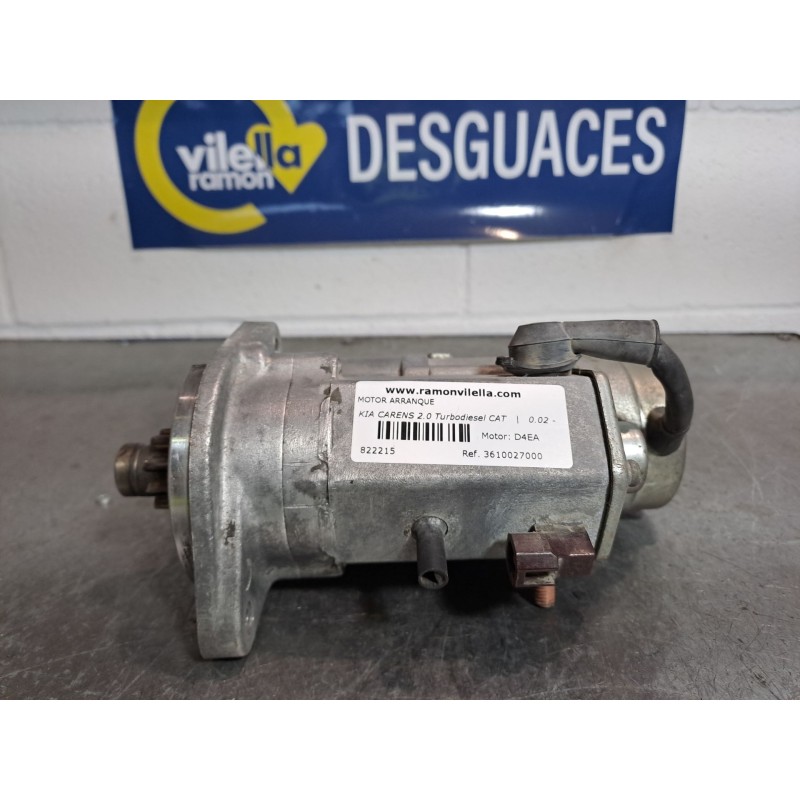 Recambio de motor arranque para kia carens 2.0 turbodiesel cat | 0.02 - 0.06 2.0 turbodiesel cat | 0.02 - 0.06 referencia OEM IA