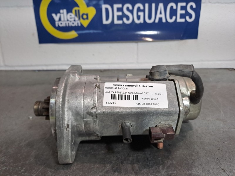 Recambio de motor arranque para kia carens 2.0 turbodiesel cat | 0.02 - 0.06 2.0 turbodiesel cat | 0.02 - 0.06 referencia OEM IA