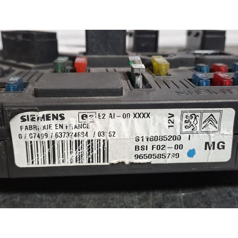 Recambio de centralita bsi para citroen c2 1.4 hdi | 0.03 - ... 1.4 hdi | 0.03 - ... referencia OEM IAM BSIF0200 S118085200I 