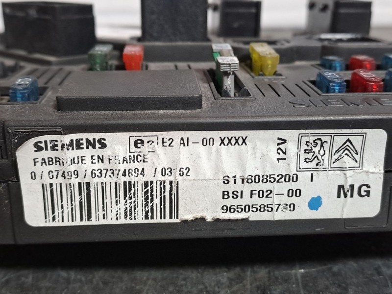 Recambio de centralita bsi para citroen c2 1.4 hdi | 0.03 - ... 1.4 hdi | 0.03 - ... referencia OEM IAM BSIF0200 S118085200I 