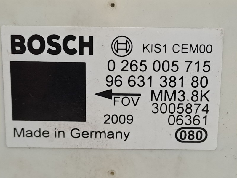 Recambio de sensor esp para citroen c4 grand picasso exclusive referencia OEM IAM 0265005715 9663138180  Recambio de sensor esp para citroen c4 grand picasso exclusive referencia OEM IAM 0265005715 9663138180