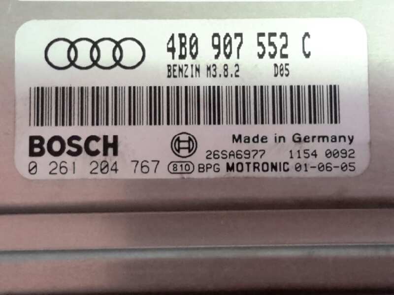 Recambio de centralita motor uce para audi a6 berlina (4b2) 2.4 (121kw) | 04.97 - 12.01 2.4 (121kw) | 04.97 - 12.01 referencia O