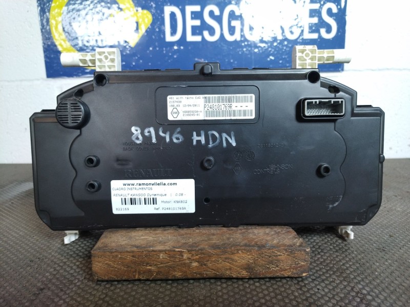 Recambio de cuadro instrumentos para renault kangoo dynamique | 0.08 - ... dynamique | 0.08 - ... referencia OEM IAM P248101769R