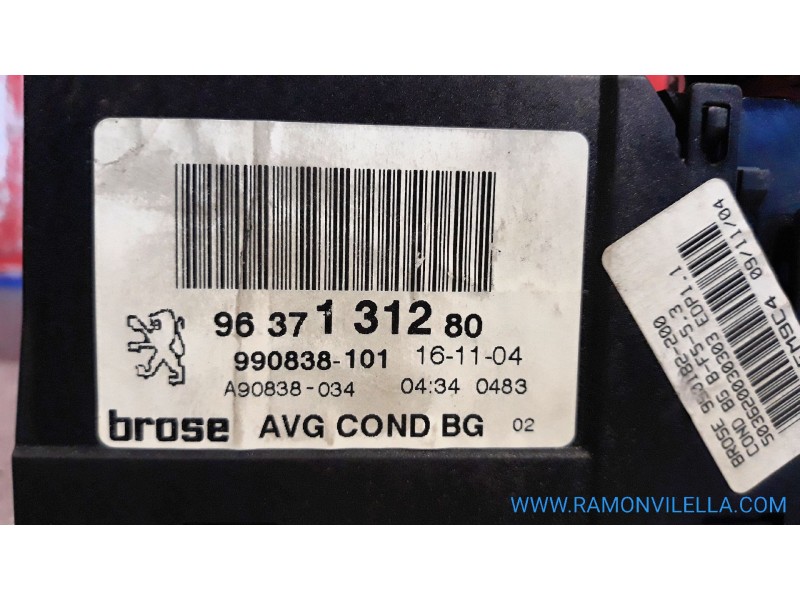 Recambio de motor elevalu. delantero izquierdo para peugeot 307 (s1) xt | 06.04 - 12.05 xt | 06.04 - 12.05 referencia OEM IAM 96