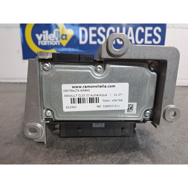 Recambio de centralita airbag para renault clio iii authentique | 01.07 - 12.10 authentique | 01.07 - 12.10 referencia OEM IAM 0