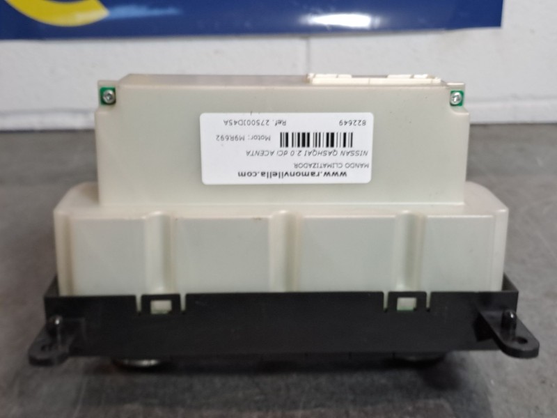 Recambio de mando climatizador para nissan qashqai 2.0 dci acenta 4x2 referencia OEM IAM 27500JD45A A02000A7706000  Recambio de mando climatizador para nissan qashqai 2.0 dci acenta 4x2 referencia OEM IAM 27500JD45A A02000A7706000