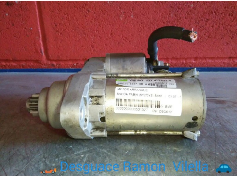 Recambio de motor arranque para skoda fabia (6y2/6y3) spirit | 01.07 - 12.07 referencia OEM IAM D6GS12 02T911023S 