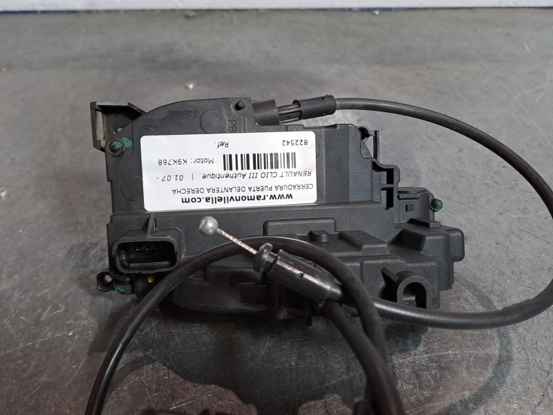 Recambio de cerradura puerta delantera derecha para renault clio iii authentique | 01.07 - 12.10 authentique | 01.07 - 12.10 ref