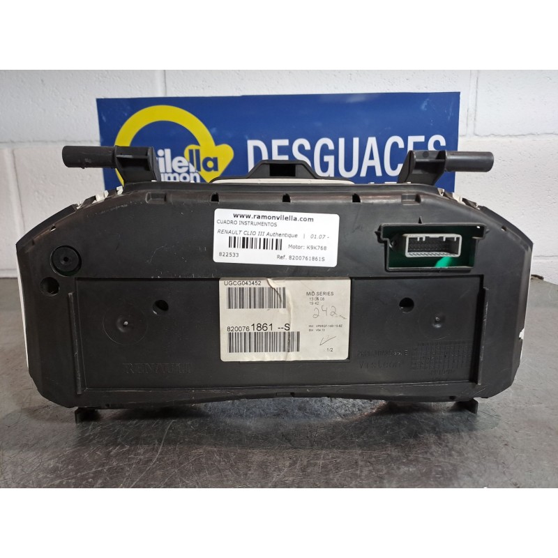 Recambio de cuadro instrumentos para renault clio iii authentique | 01.07 - 12.10 authentique | 01.07 - 12.10 referencia OEM IAM